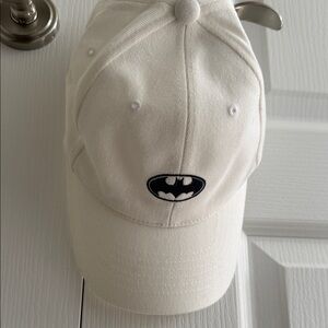 White Batman Logo Cap